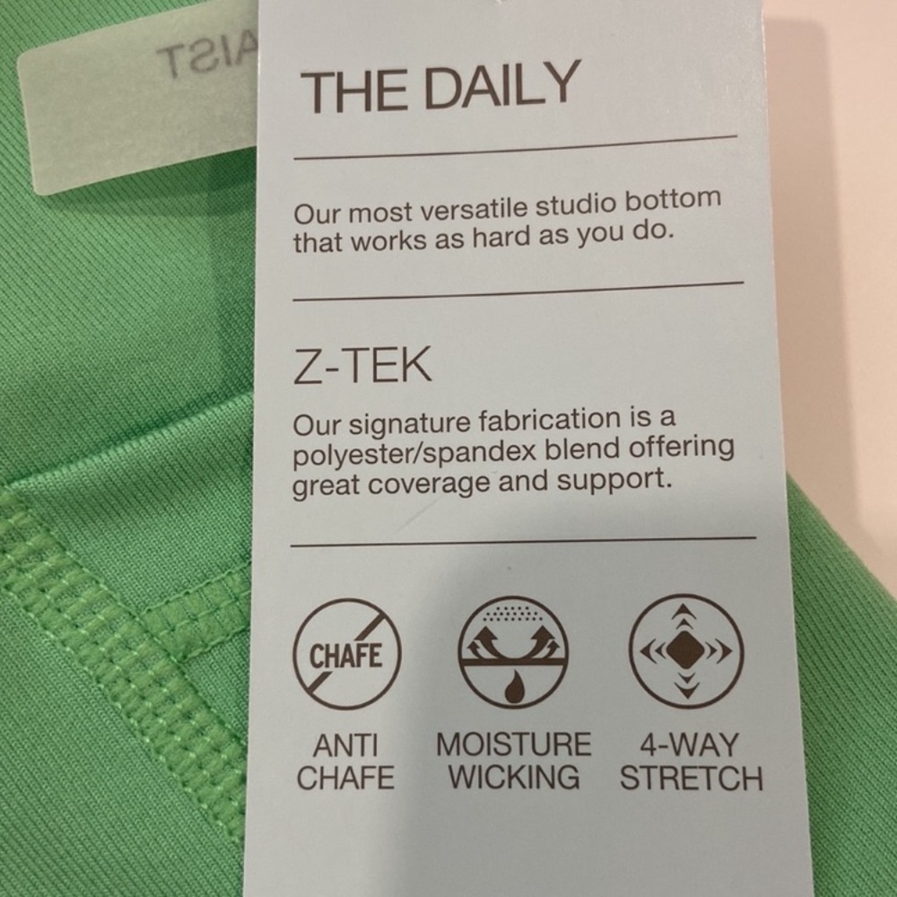 Z by Zella High Waist 7/8‎ Length Leggings with Pockets, Green Marine, Sz S, NWT - Picture 7 of 10